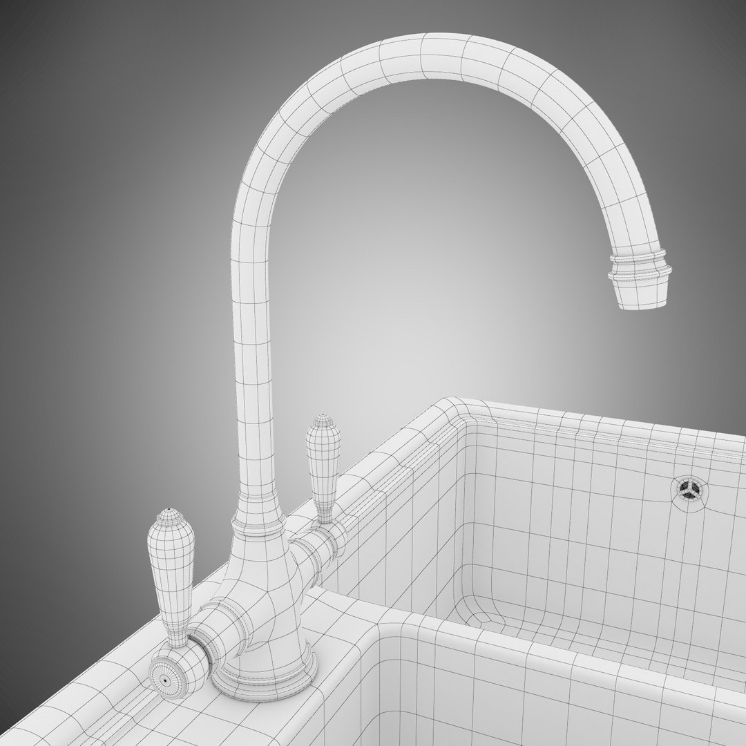 Kitchen Sink 3d Model Turbosquid 1529461