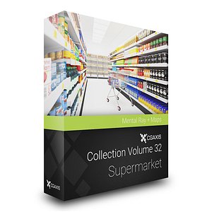 CGAxis Models Volume 32 Supermarket MentalRay