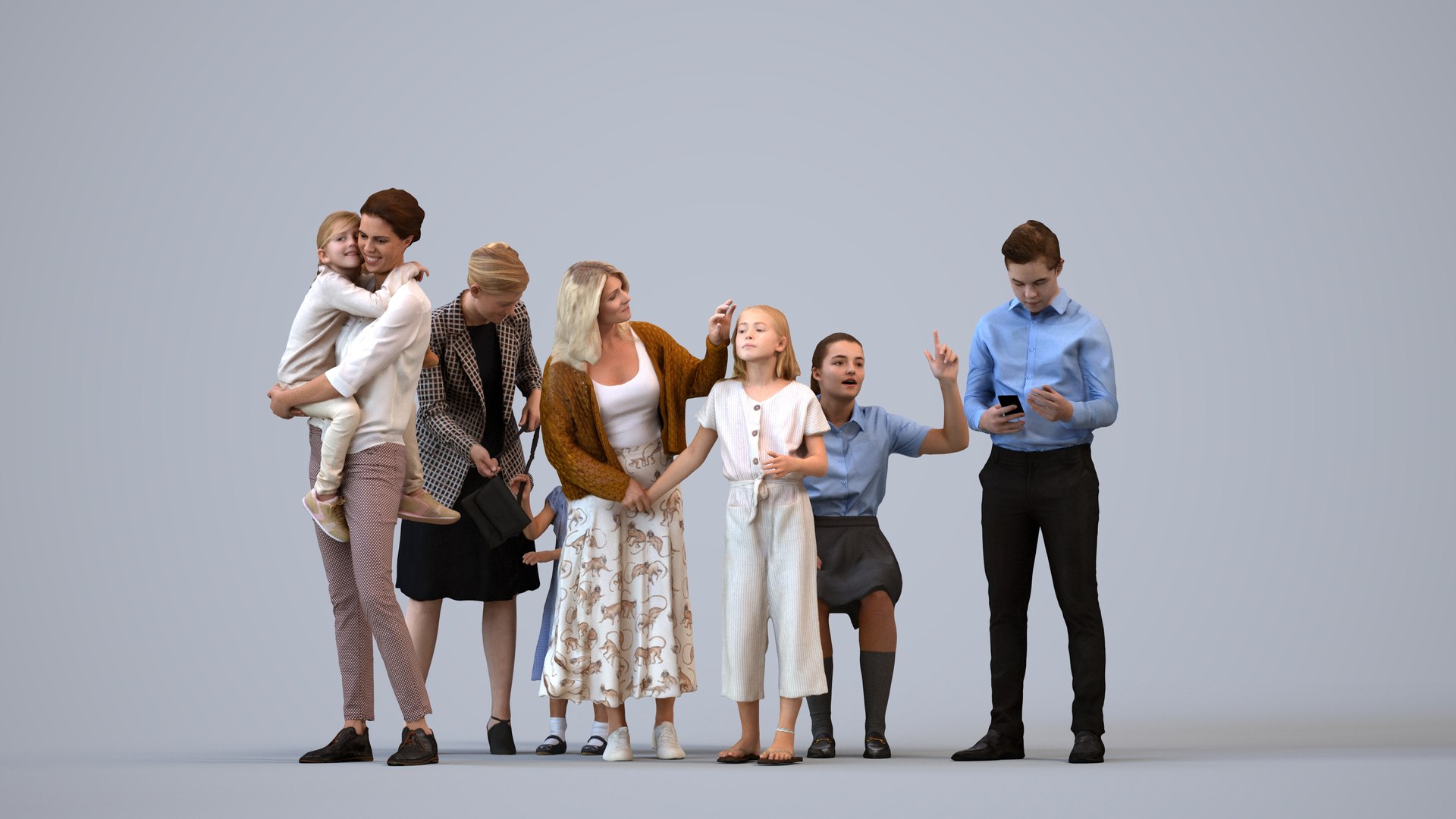 Basics0832 - A set containing 5 models of male and female teens children and mothers standing in cas 3D model https://p.turbosquid.com/ts-thumb/MP/hJ5yv1/Vc/basics_0832_cover_banner/jpg/1773336148/1920x1080/fit_q87/b7dbb394991a950fccc17f77694bfbee5b304f43/basics_0832_cover_banner.jpg