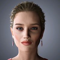 Rosie-Huntington Character 3D Model Low-poly