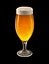 Bouteille de bière et verre de bière