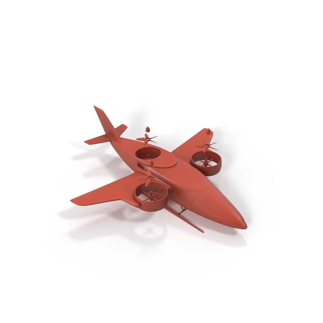 Next Gen Air Taxi for  Print 3D model preview