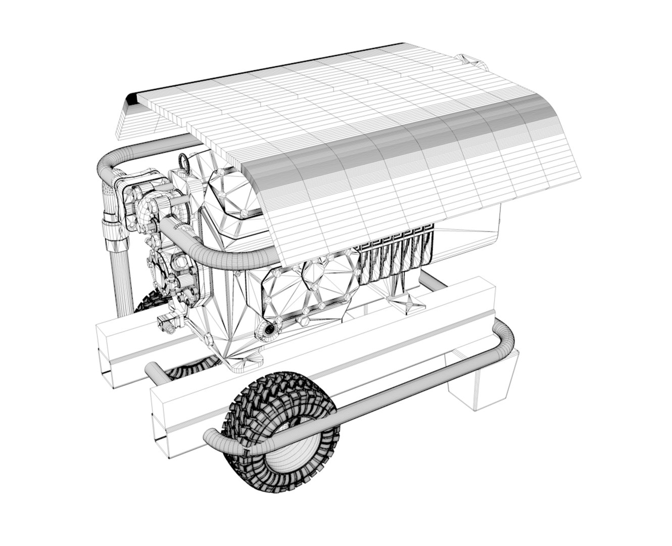 Generator Engine Equipment 3D Model - TurboSquid 1394445