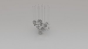 Luxury Crystal Chandelier 3D Model -7 3D model