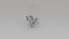 Modelo 3D de Lustre de Cristal de Luxo -7