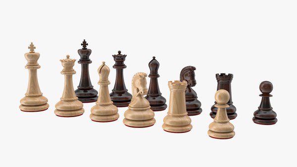 Chess Game Pieces - Full Pack - Jogo de Xadrez 3D Model Collection