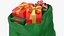 Borsa verde aperta di Babbo Natale con regali 2