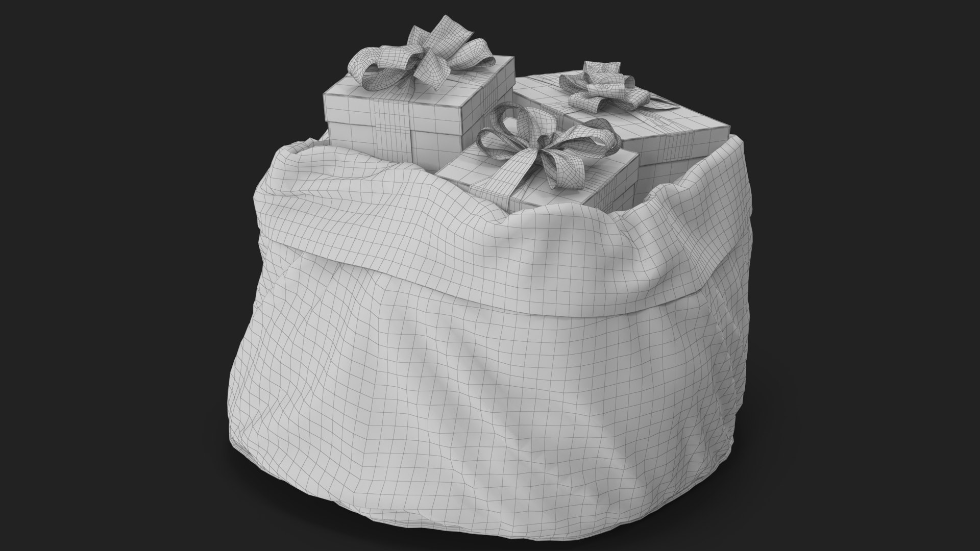 Santa Claus Open Green Bag with Gifts 2 3D model https://p.turbosquid.com/ts-thumb/MQ/3eK0vZ/fc/wireframe_05/jpg/1710739802/1920x1080/fit_q87/53a24b541fbc49278d7eeee1e902dd845a1d5627/wireframe_05.jpg