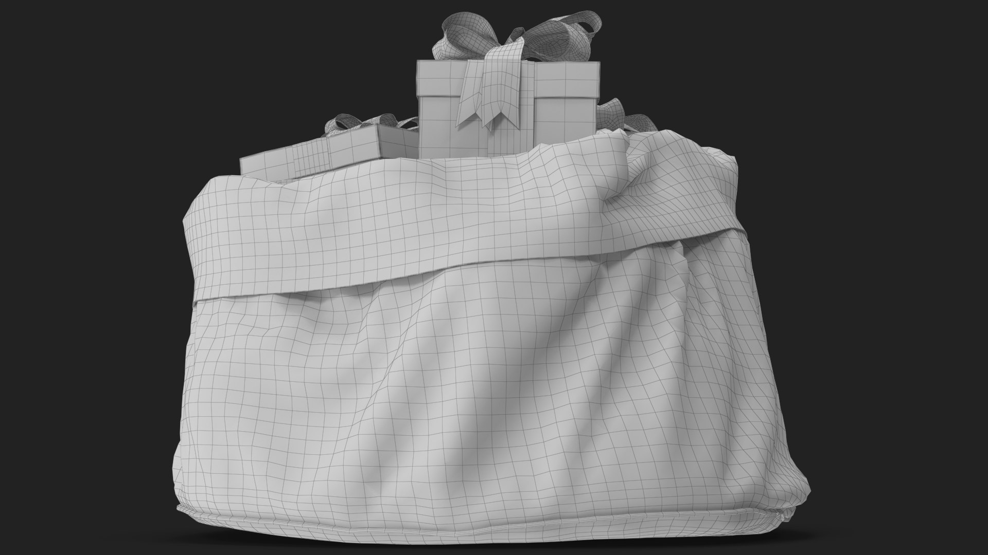 Santa Claus Open Green Bag with Gifts 2 3D model https://p.turbosquid.com/ts-thumb/MQ/3eK0vZ/mL/wireframe_06/jpg/1710739813/1920x1080/fit_q87/cfc590cde1184b3085a2321d1723124f7df648f3/wireframe_06.jpg