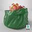 Borsa verde aperta di Babbo Natale con regali 2