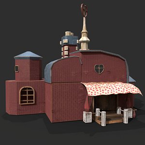 Game House with PBR texturing