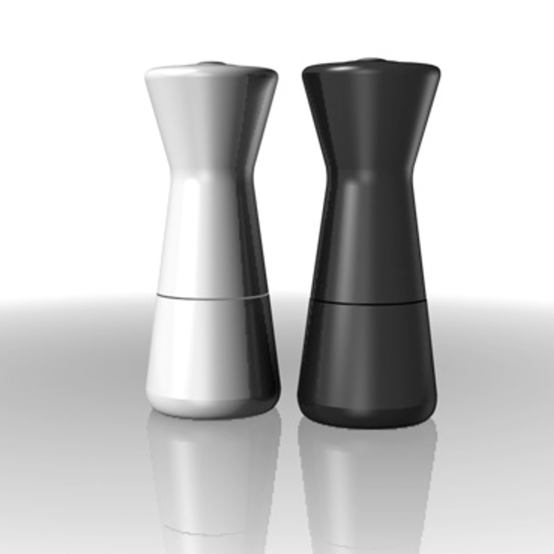 Set Salt Pepper Pots C4d Free