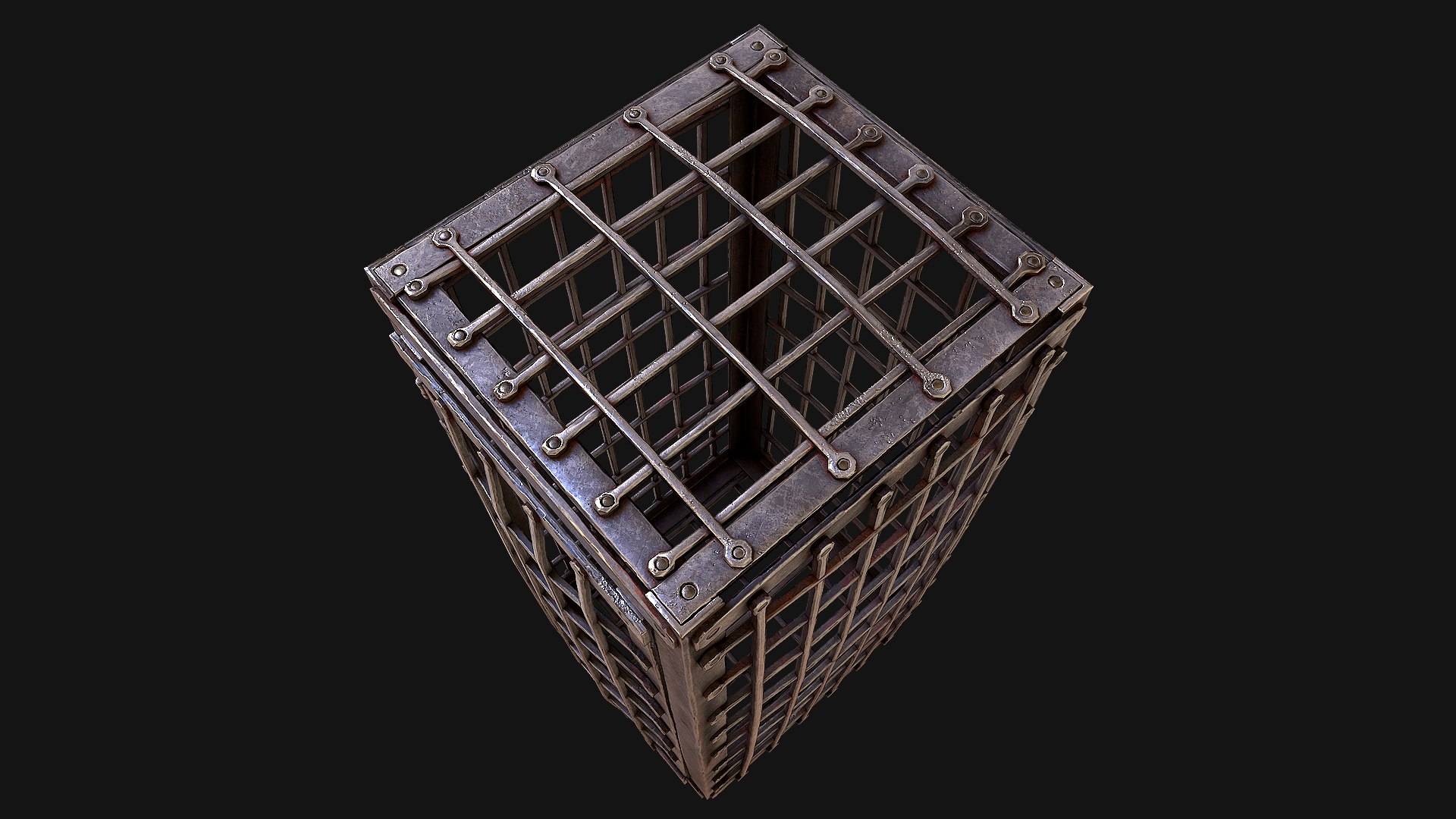 Medieval Prison Cells model https://p.turbosquid.com/ts-thumb/MQ/6hJXNc/mk/ironcage6/png/1668683873/1920x1080/fit_q87/d8c608be8127376b3a46fb9a893302f30389259a/ironcage6.jpg