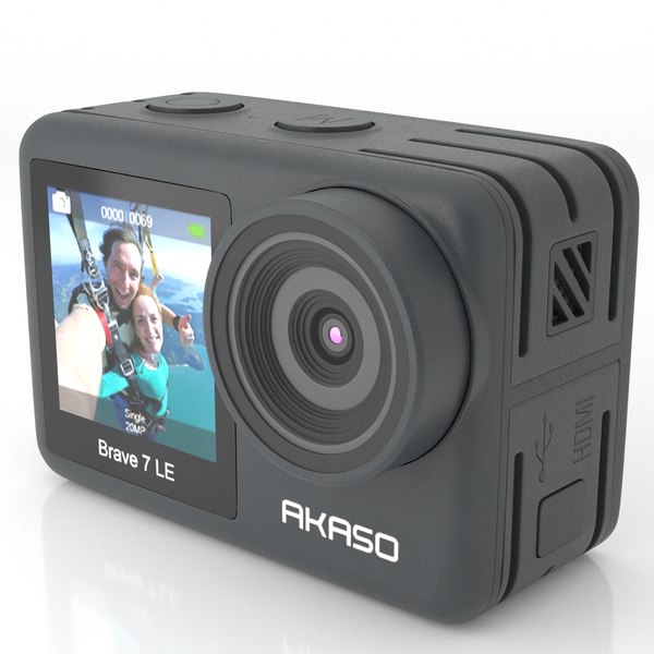 AKASO BRAVE 7 LE アクションカメラ 使用時間は2時間程度 - 映像機器
