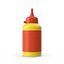 Gelbe Leimflasche