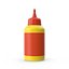 Gelbe Leimflasche
