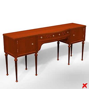 3d table dressing model