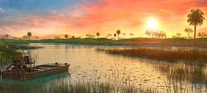 Wetlands Sunset, Florida, U.S.