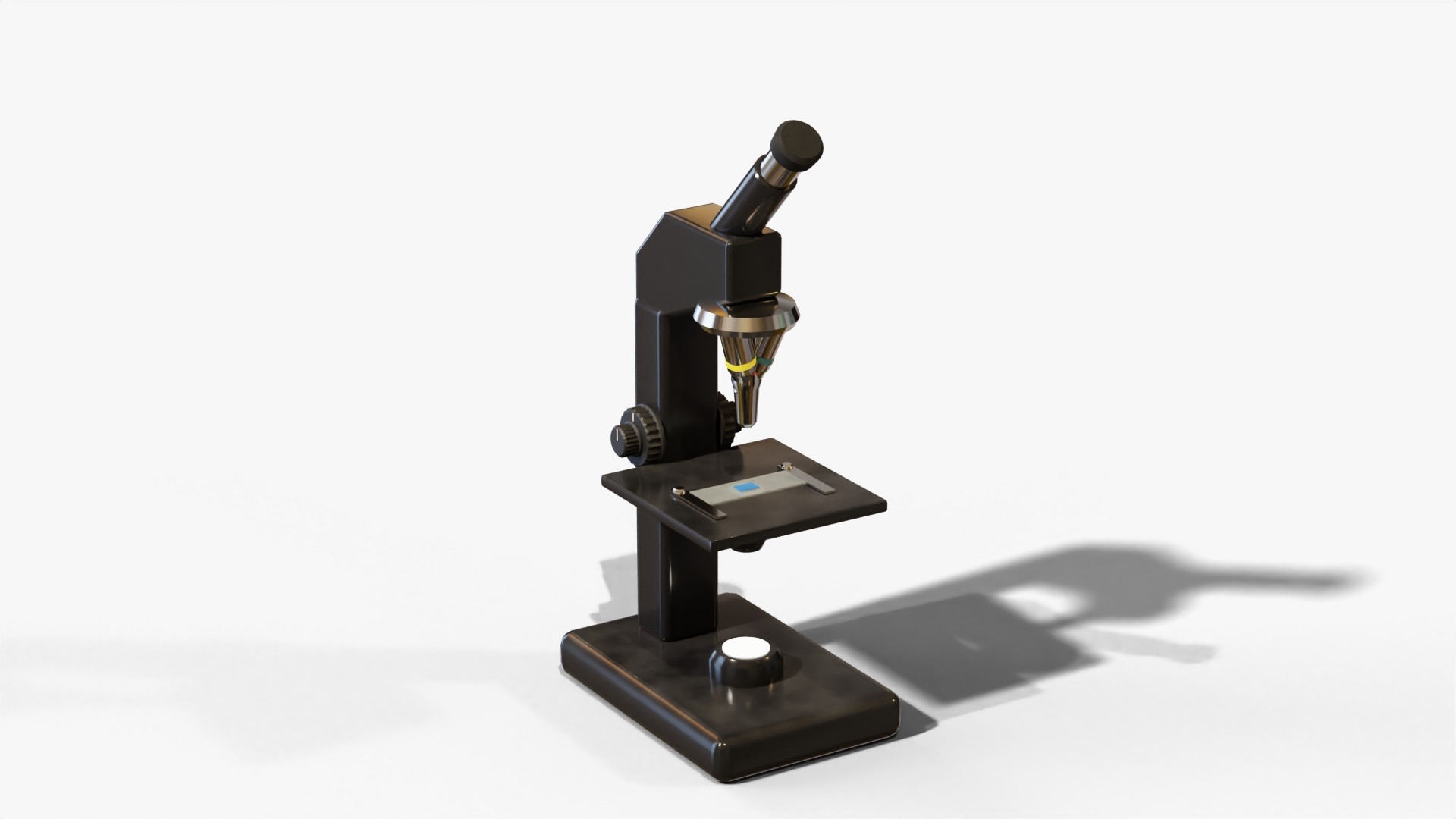 3D Model Vintage Laboratory Microscope - 1970s Student Monocular ...