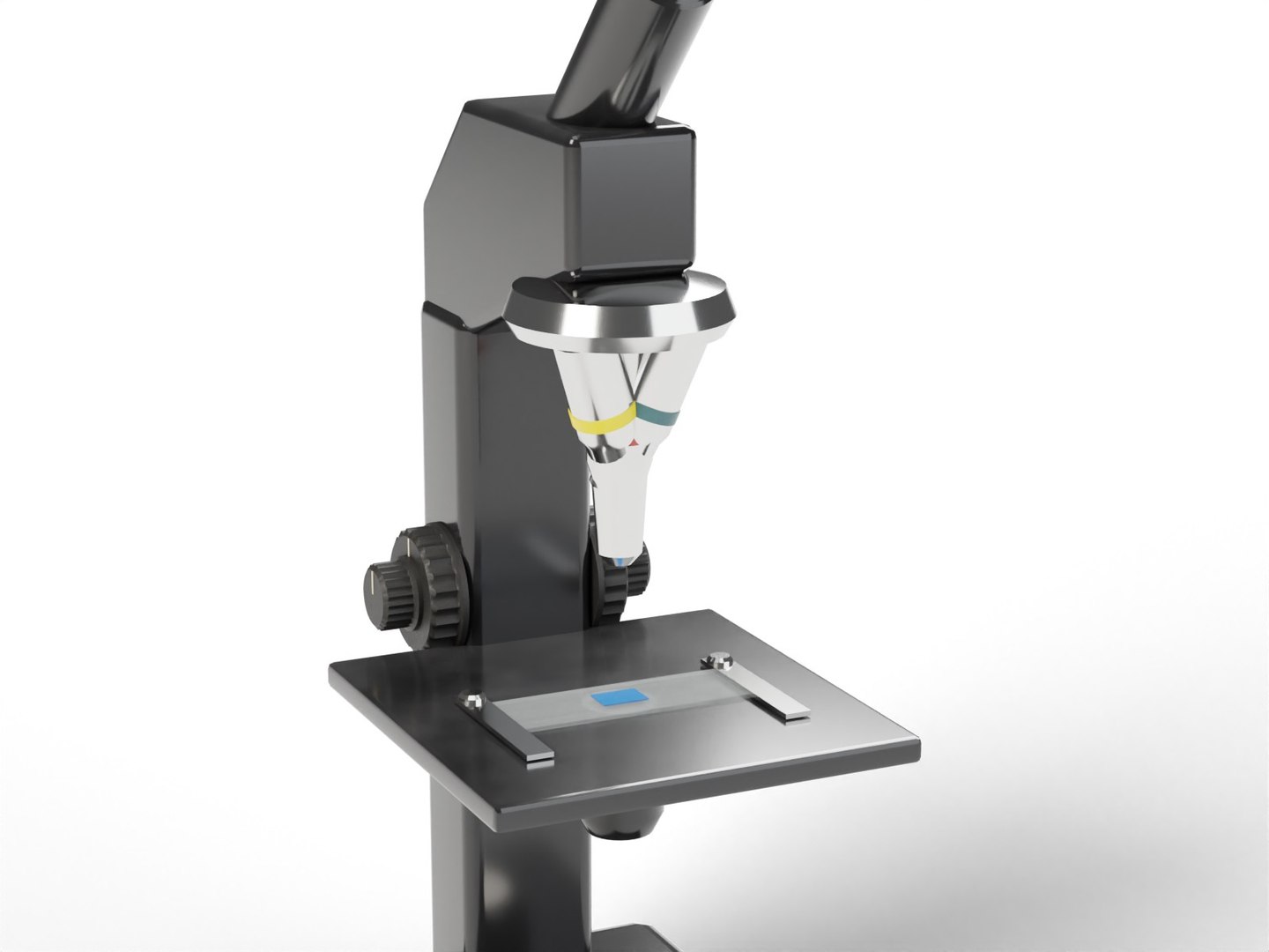 3D Model Vintage Laboratory Microscope - 1970s Student Monocular ...