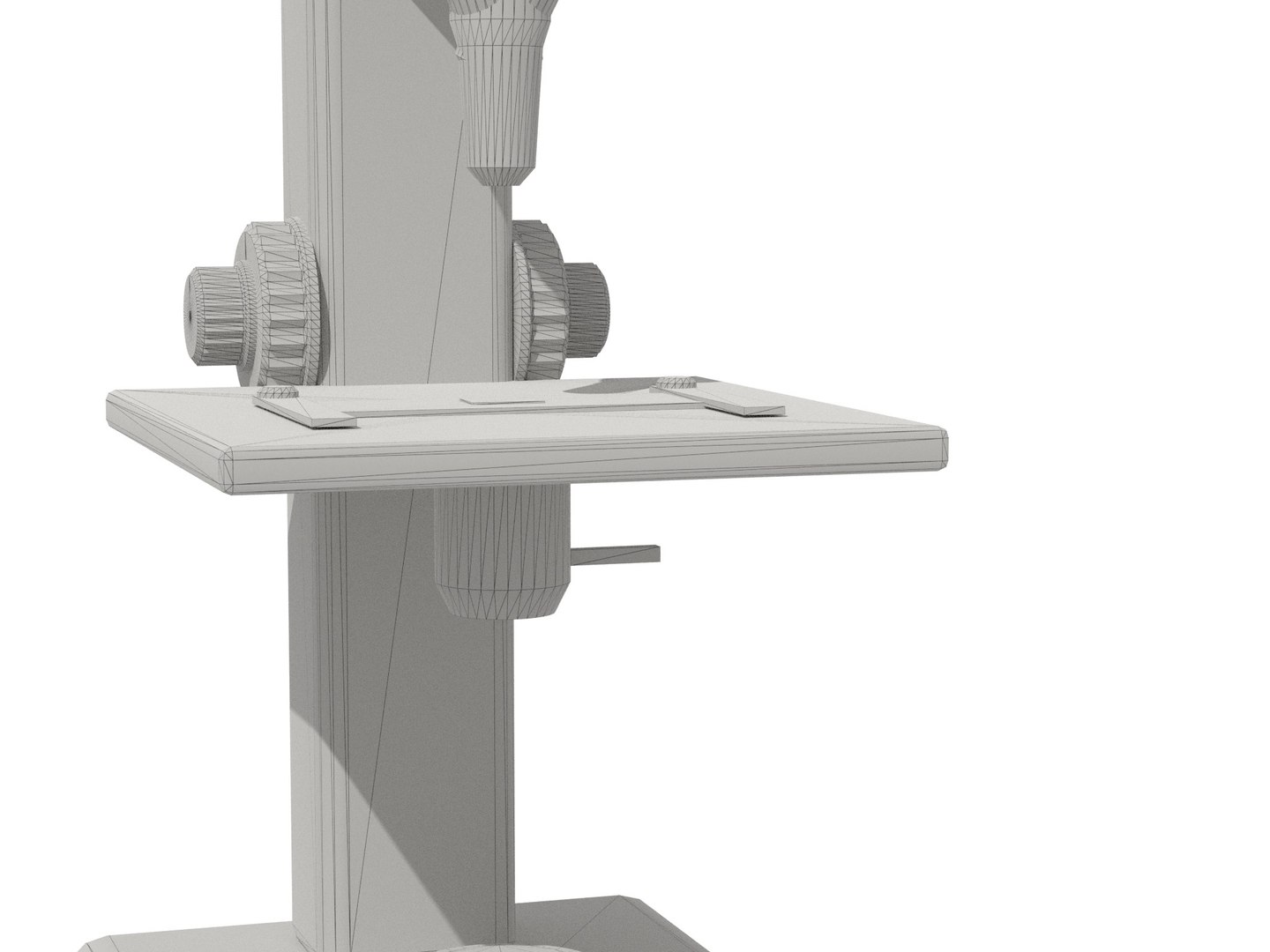 3D Model Vintage Laboratory Microscope - 1970s Student Monocular ...