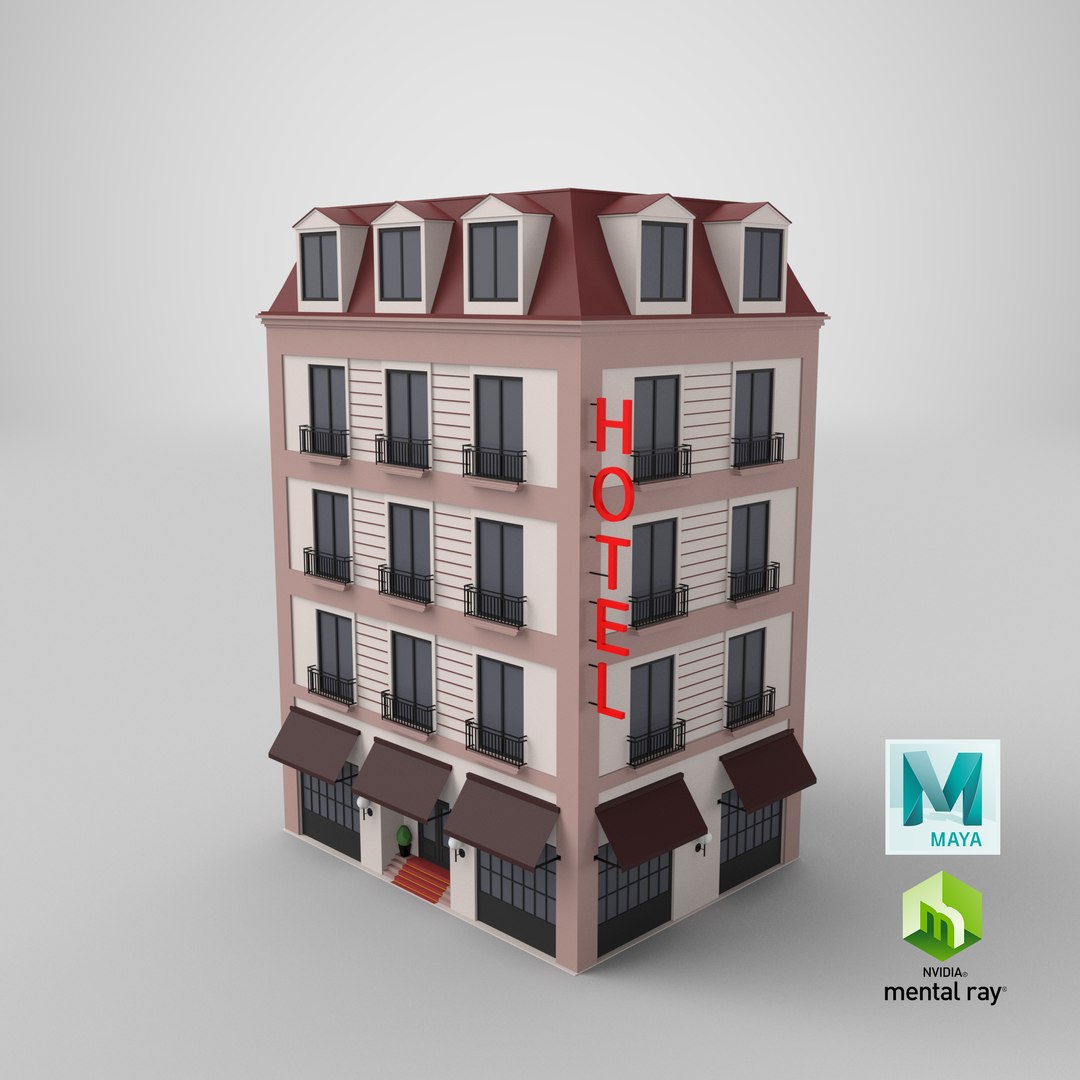 Low Poly Cartoon Hotel 3D model https://p.turbosquid.com/ts-thumb/MQ/H62OUx/Q7/stemcell_maya_mental_ray_render/png/1638690459/1920x1080/fit_q87/7860a5db7ea2c1917afb8ec0fec503244f6453fa/stemcell_maya_mental_ray_render.jpg