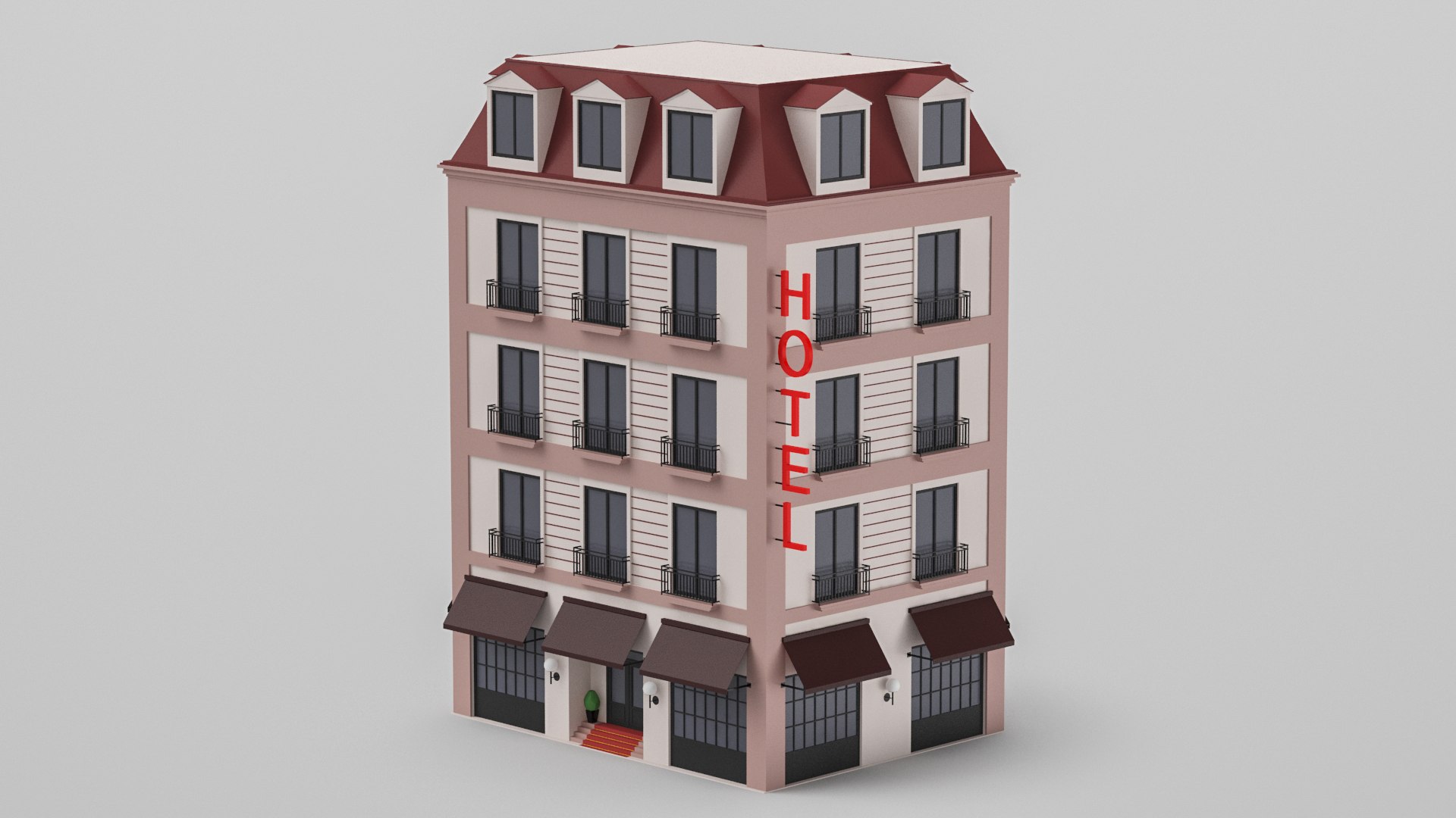Low Poly Cartoon Hotel 3D model https://p.turbosquid.com/ts-thumb/MQ/H62OUx/df/cartoonhotel8/jpg/1638348635/1920x1080/fit_q87/d1dca19765a09da405d658329d23f2c31636e2c5/cartoonhotel8.jpg
