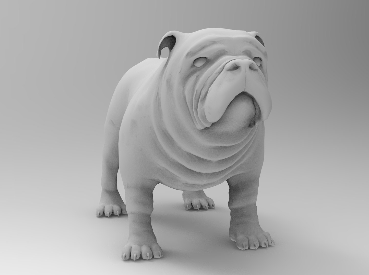 White Bull Dog Mannequin