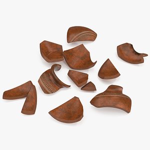 3D Clay Pot Fragments