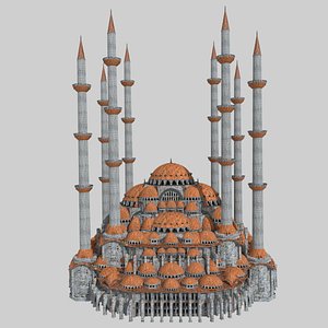 fantasy ottoman mosque s 3D