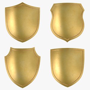 3D gold shield
