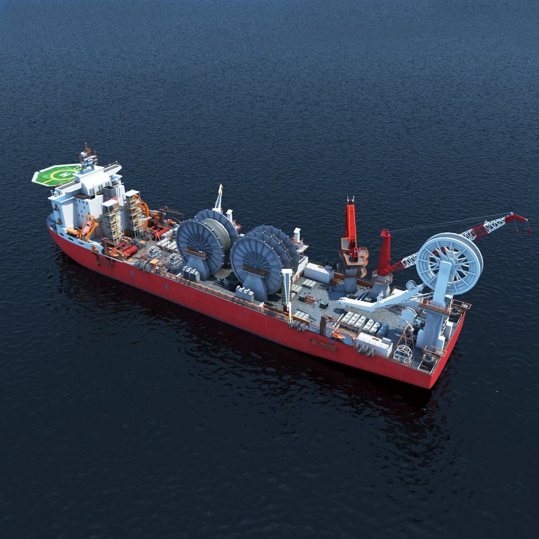3D Pipe Laying Cable Spool - TurboSquid 1155907