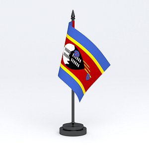 3D Table Flag Eswatini