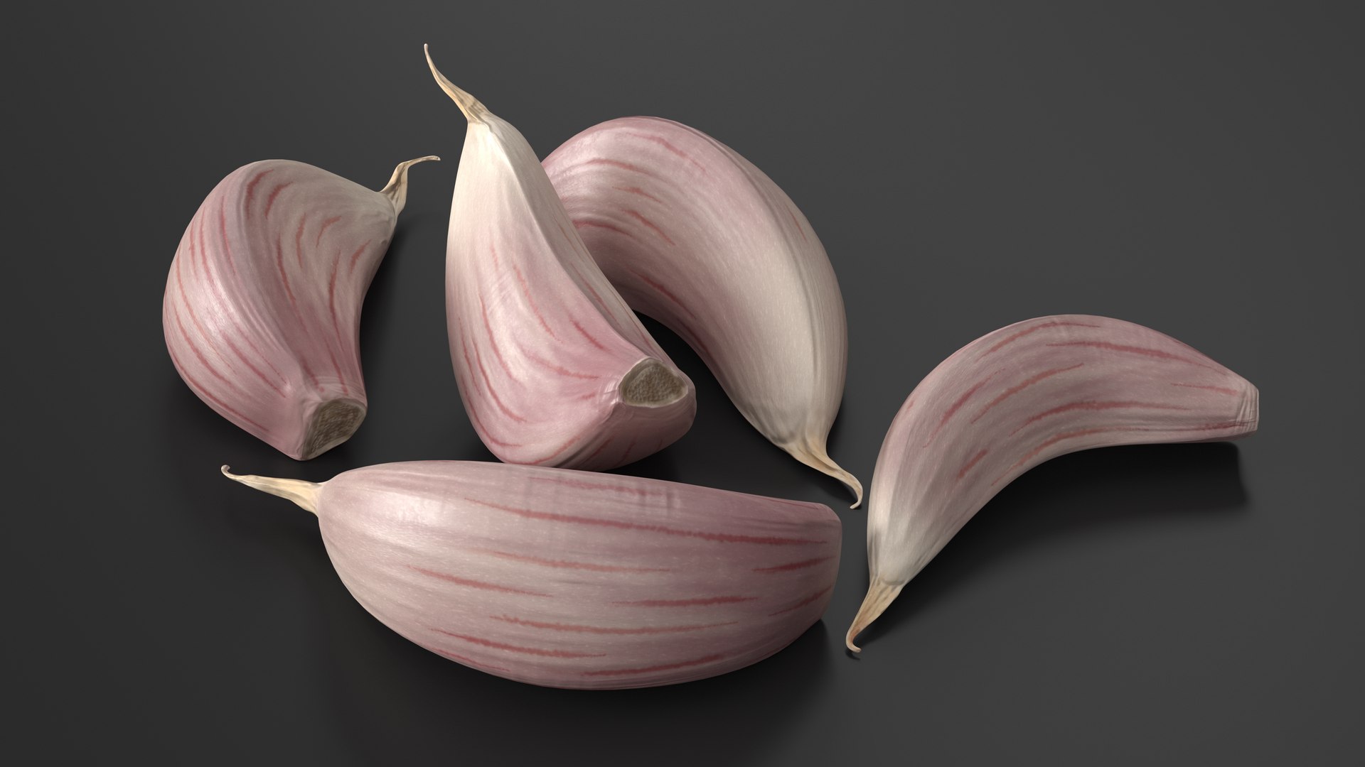 Five Garlic Cloves White 3D model https://p.turbosquid.com/ts-thumb/MQ/ZK0lLF/sg/fivegarliccloveswhitemb3dmodel004/jpg/1709599124/1920x1080/fit_q87/a6918f321b1ae8f82f13a9d6918039c7bf8b3573/fivegarliccloveswhitemb3dmodel004.jpg