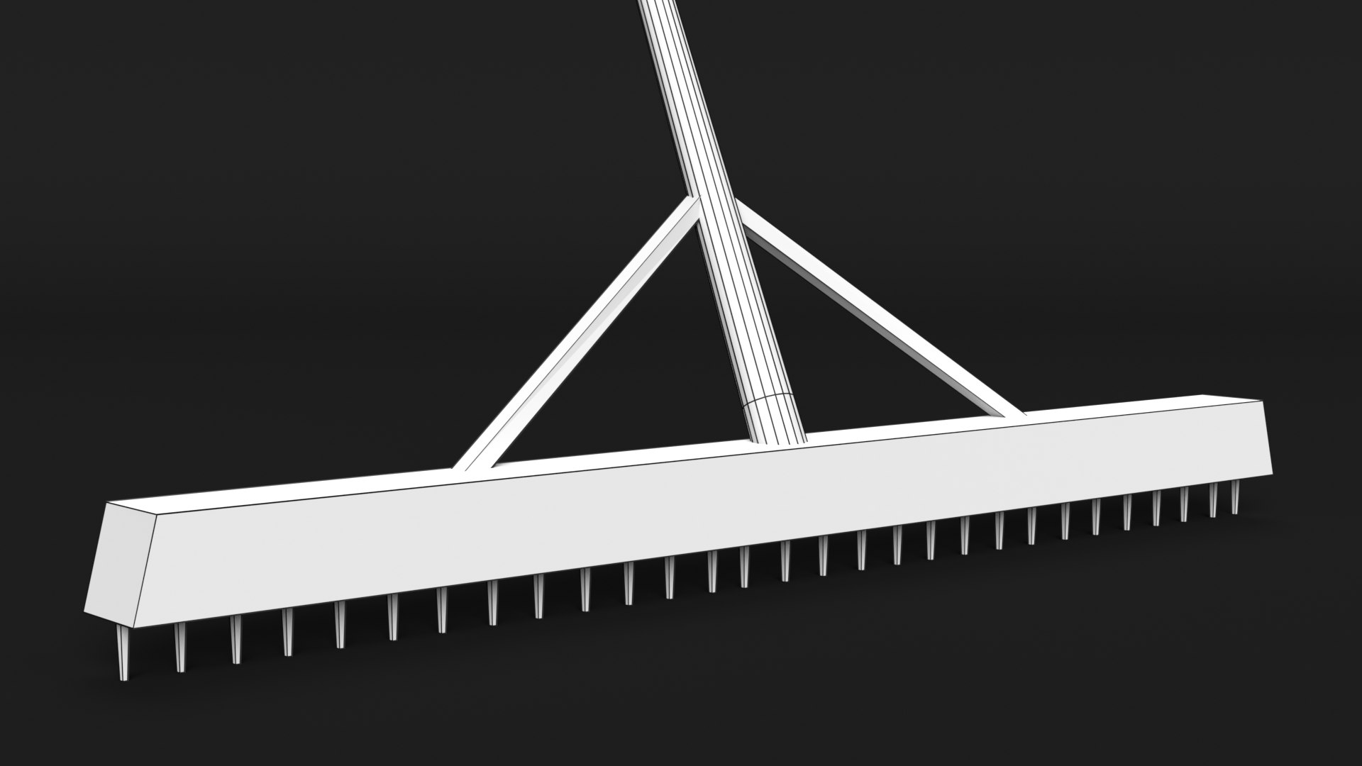 3D Model Bunker Rake - TurboSquid 1649005