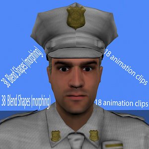 3d max police animation