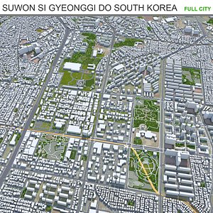 Suwon South Korea 3D model