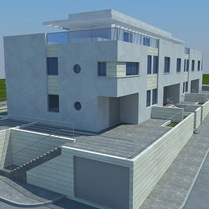 3d building house model