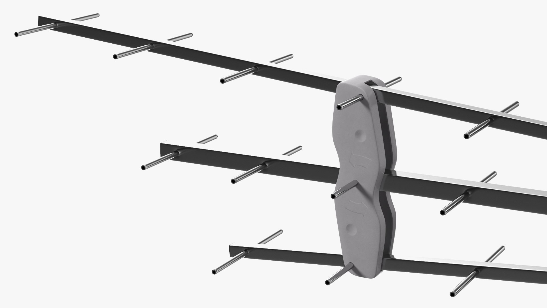 3D model Outdoor Combined VHF UHF Antenna Amplified - TurboSquid 1772176