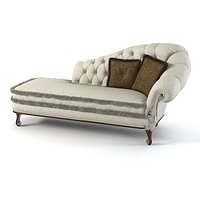 Ceppi 2554 Chaise Lounge With Pillows