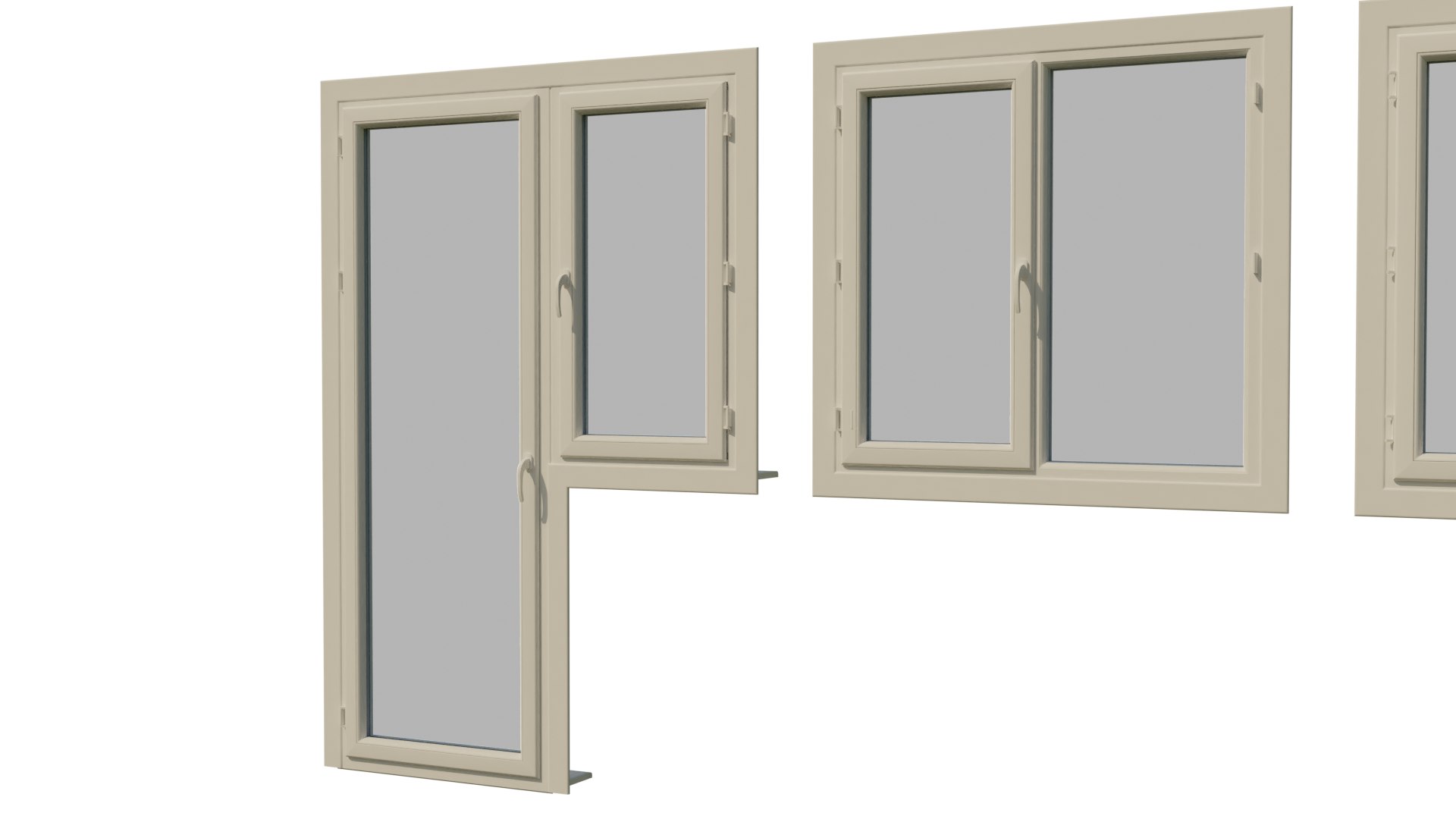 Pvc window 3D model - TurboSquid 1564450