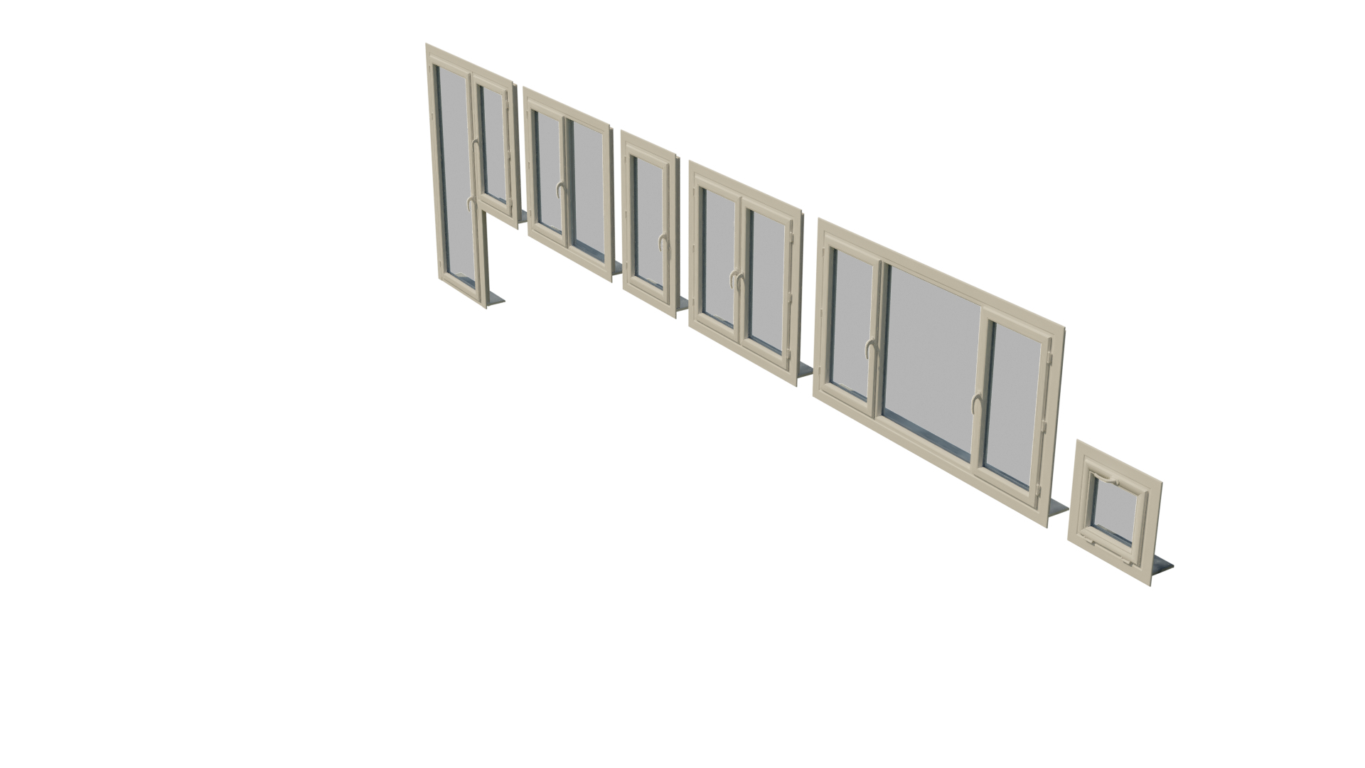 Pvc window 3D model - TurboSquid 1564450