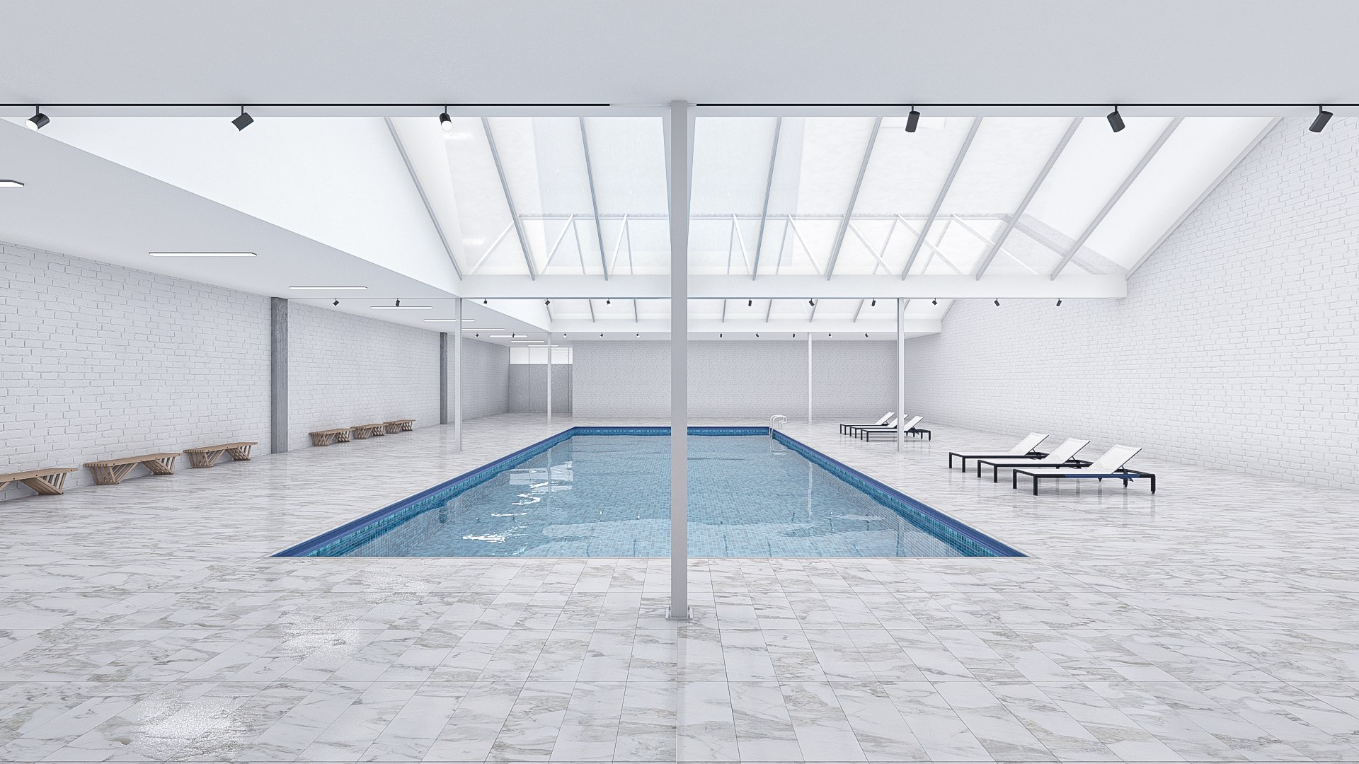 3D Swimming Pool Indoor 4 - TurboSquid 2258036