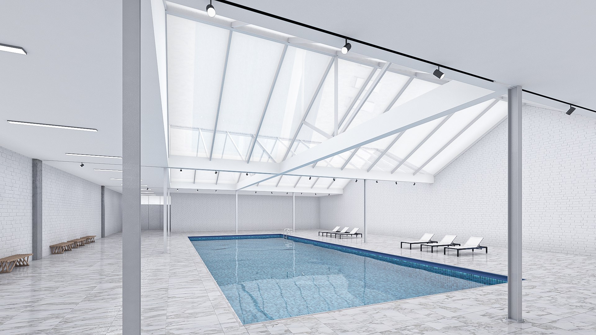 3D Swimming Pool Indoor 4 - TurboSquid 2258036