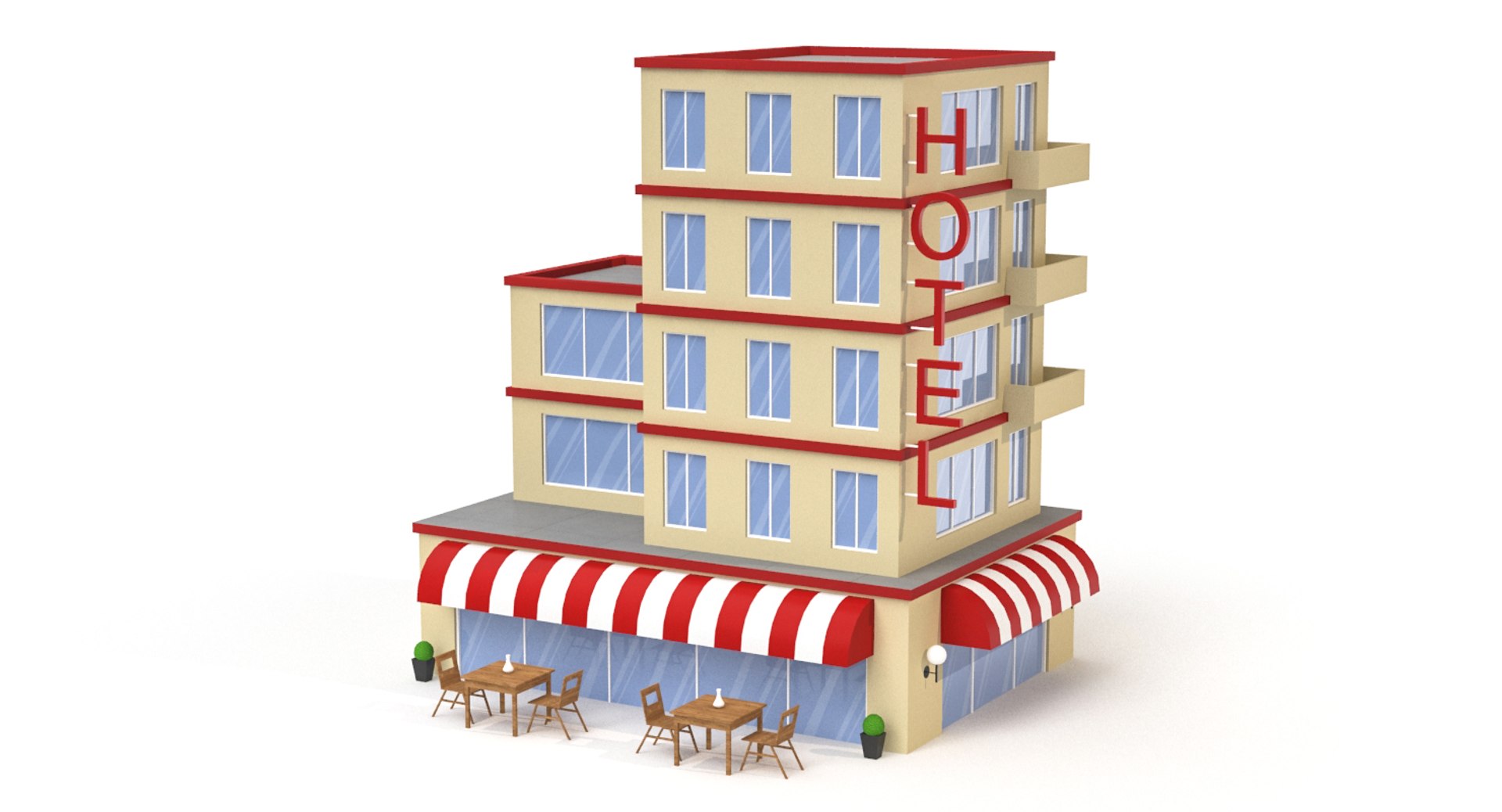 Cartoon Network Hotel - Download Free 3D model by myparadisepilot  (@myparadisepilot) [c0ca592]