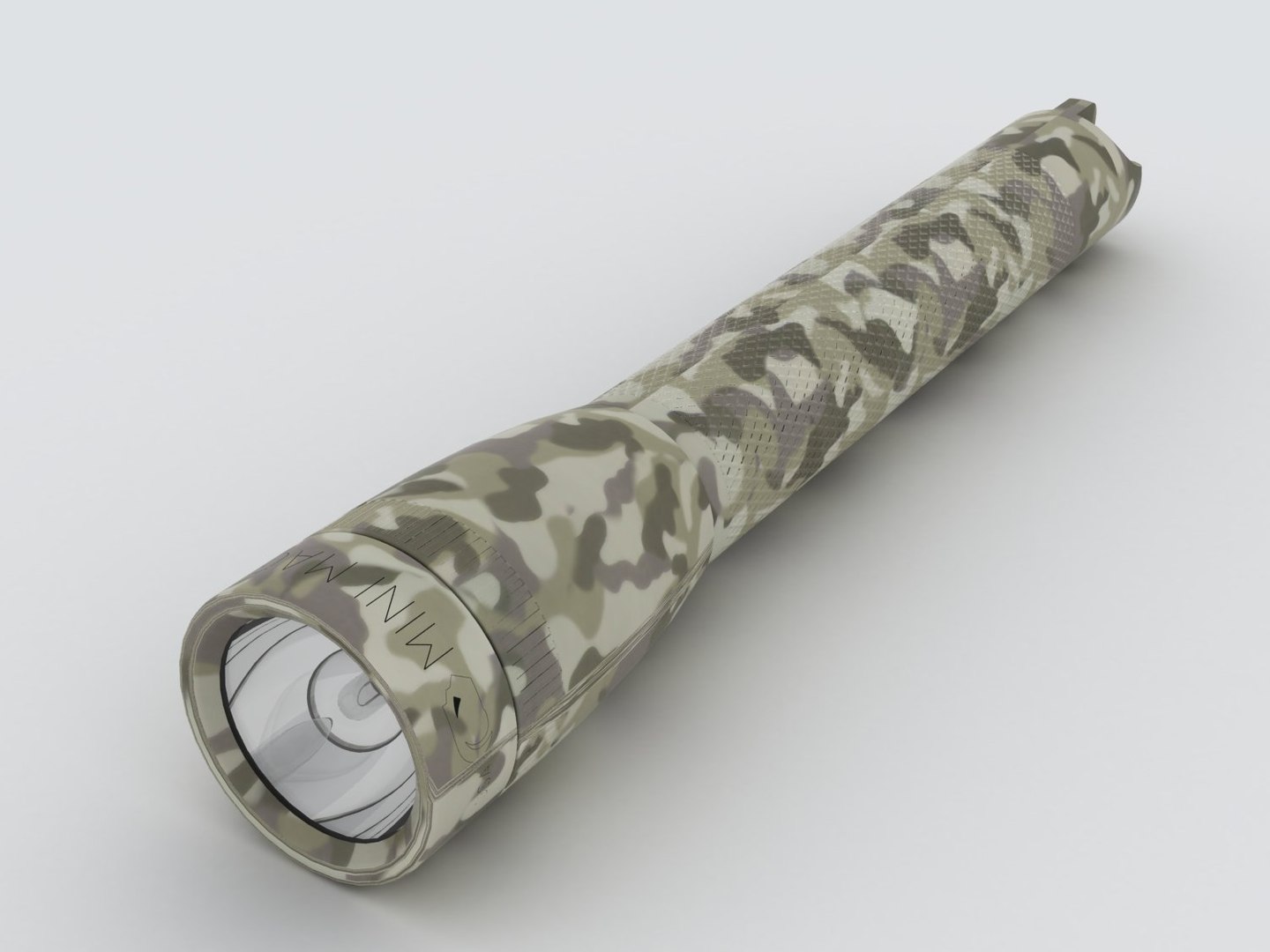 3d Model Maglite Flashlight