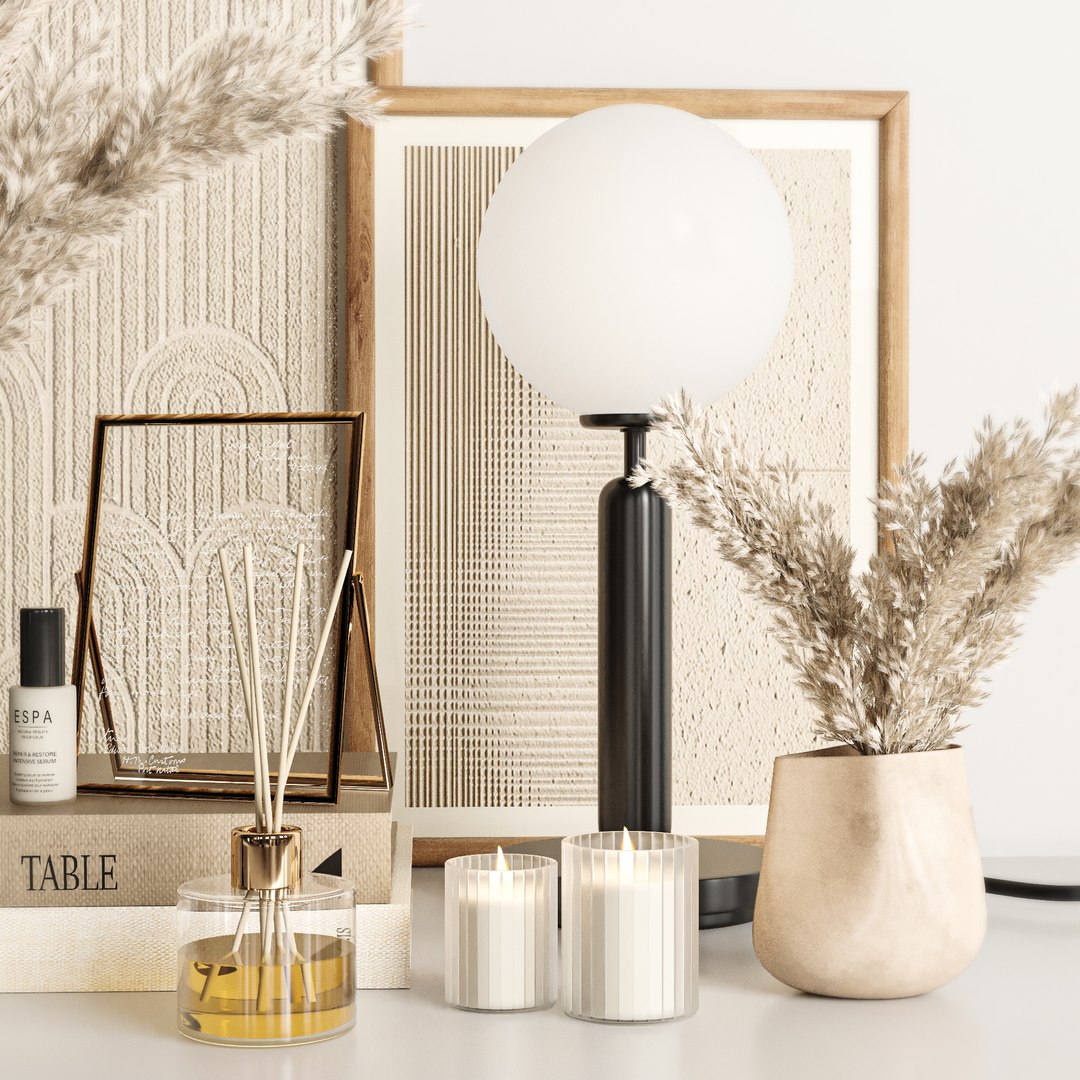 Decorative Set 01 Model - TurboSquid 1935369