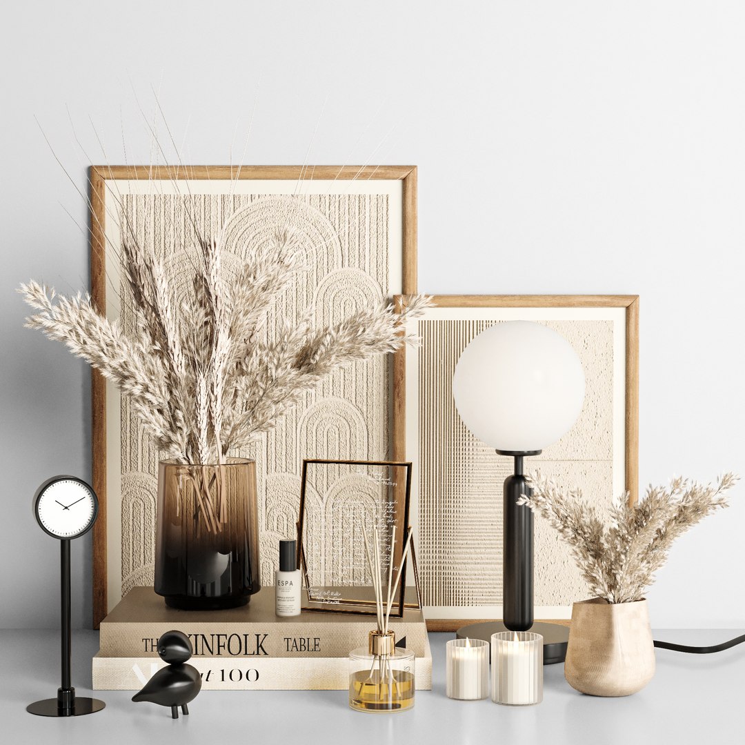 Decorative Set 01 Model - TurboSquid 1935369