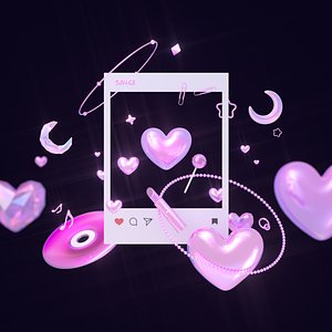 Y2K Heart Symbol Aesthetic model