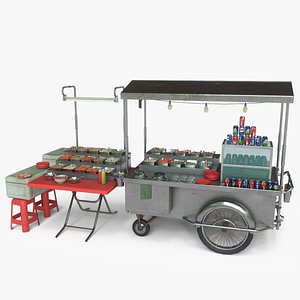 Local Steamboat Vendor 3D model